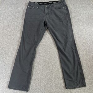 Black Bull Stretch Straight Leg Pants Men's Size 38x32 Charcoal Gray Casual Work